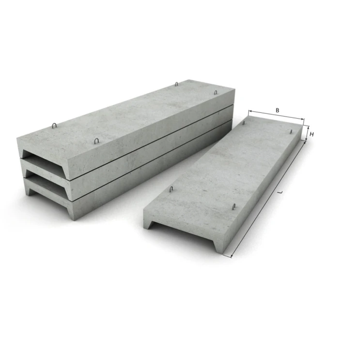 Монолитная ребристая плита перекрытия 4ПГ 6-4 АтV